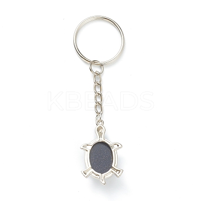 Natural & Synthetic Mixed Gemstone Keychain KEYC-P010-C-1