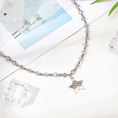 Handmade Glass Beaded Chains for Necklaces Bracelets Making AJEW-OC0001-78-1
