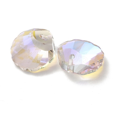 Electroplate Glass Pendants GLAA-A008-06D-1