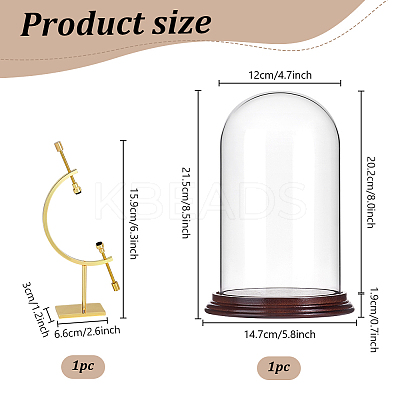1Pc Stainless Steel Sphere Holder Caliper Stands for Mineral ODIS-PH0001-95-1