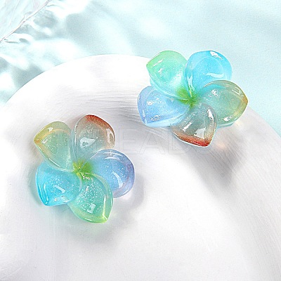 Transparent Resin Cabochons RESI-WH20001-32D-1