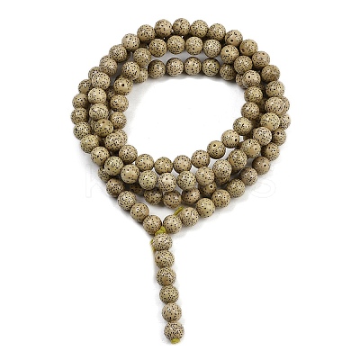 Natural Rudraksha Bodhi Seed Beads Strand WOOD-B010-C03-9mm-1