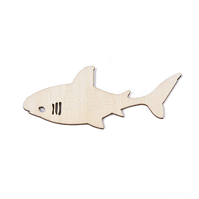 Shark Shape Unfinished Wood Cutouts LS-DIY-ZX040-03-06-1