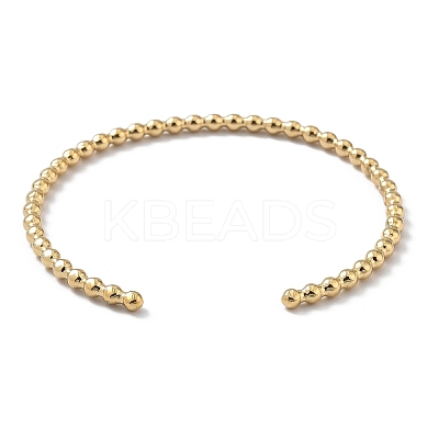Ion Plating(IP) 304 Stainless Steel Cuff Bangles for Women BJEW-Z078-08G-1