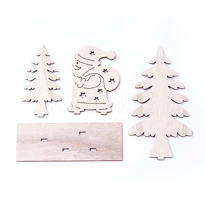 Undyed Platane Wood Home Display Decorations LS-DJEW-F006-03-1