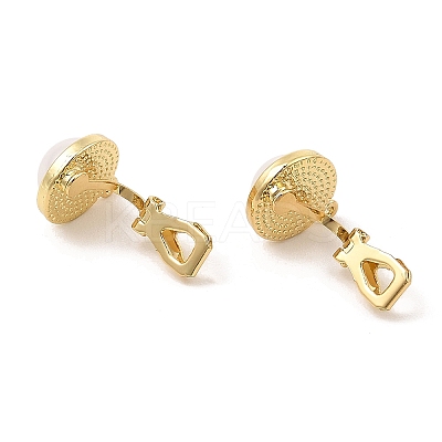 Alloy Clip-on Earring Findings FIND-L015-012B-G-1