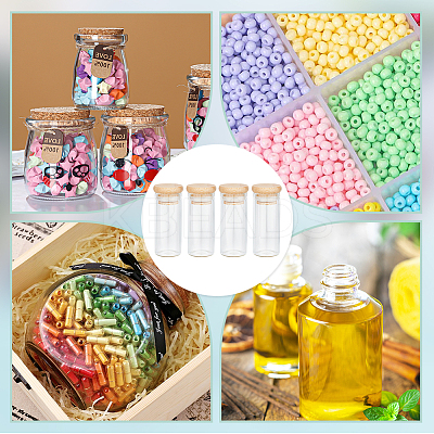 Transparent Glass Bottle CON-WH0092-34C-1