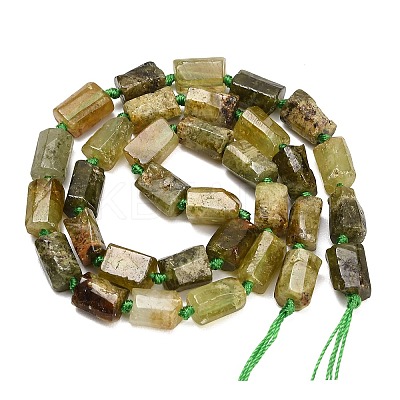Natural Green Garnet Beads Strands GG-CBAA9B4-I01-1