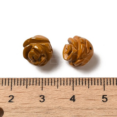 Natural Mookaite Carved Flower Scattered Beads G-O156-B-29-1