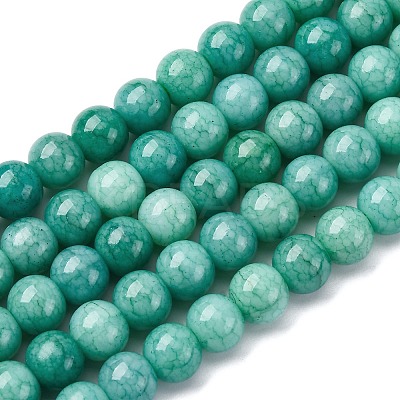 Ombre Effect Dyed Glass Beads Strands X-GLAA-T031-01O-09-1