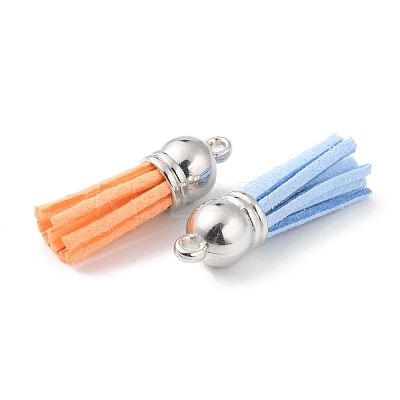10Pcs 10 Style Faux Suede Tassel Pendant Decorations FIND-YW0001-96-1