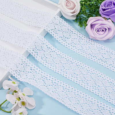 10 Yards Flat Cotton Lace Ribbon OCOR-GF0002-78A-1
