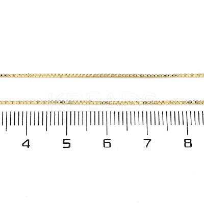 Brass Box Chain Necklaces for Women NJEW-D302-41G-1