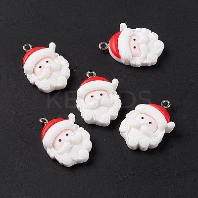 Christmas Theme Opaque Resin Pendants FIND-E025-14-1