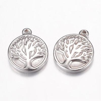 Non-Tarnish 304 Stainless Steel Charms STAS-G071-15P-1
