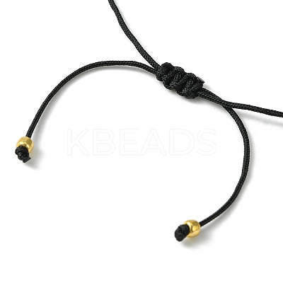 2Pcs 2 Color Acrylic Heart & Glass Seed Braided Bead Bracelet Set BJEW-JB09801-1
