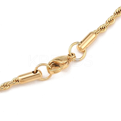 304 Stainless Steel Rope Chain Necklaces X-NJEW-R223-14-1
