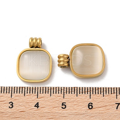 304 Stainless Steel Pendants STAS-L022-386G-1