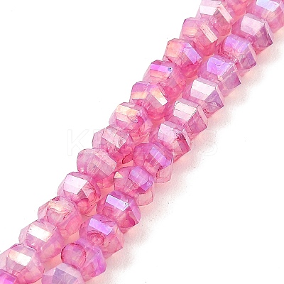 Imitation Jade Glass Beads Strands GLAA-P058-03A-04-1