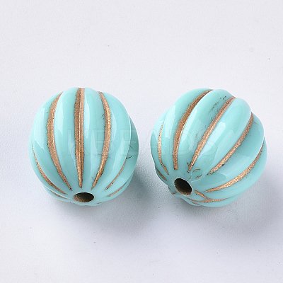 Acrylic Beads X-OACR-S029-116-1
