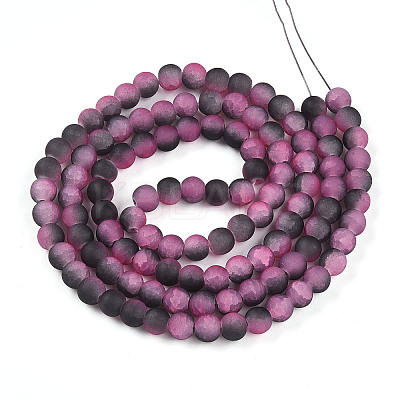 Crackle Glass Beads X1-GLAA-N009-8mm-09-1