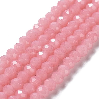 Baking Paint Imitation Jade Glass Bead Strands LS-DGLA-A034-J6MM-A3-1
