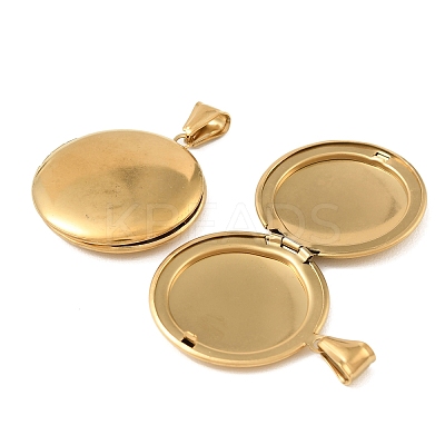 316 Stainless Steel Locket Pendants STAS-K321-11D-G-1