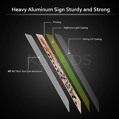 UV Protected & Waterproof Aluminum Warning Signs AJEW-WH0111-K27-1