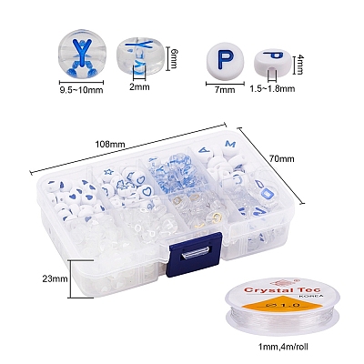 DIY Letter Beads Bracelet Making Kit DIY-YW0004-29-1