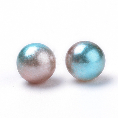 Rainbow Acrylic Imitation Pearl Beads OACR-R065-8mm-A09-1