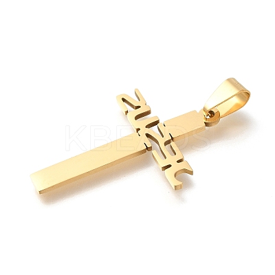 201 Stainless Steel Pendants STAS-R132-01G-04-1