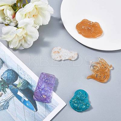 Buddhaist DIY Pendant Silicone Molds Kits DIY-OC0002-86-1