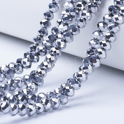 Electroplate Transparent Glass Beads Strands EGLA-A034-T3mm-UA05-1