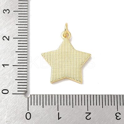 Brass Pave Natural White Shell Pendants KK-S522-05F-G-1