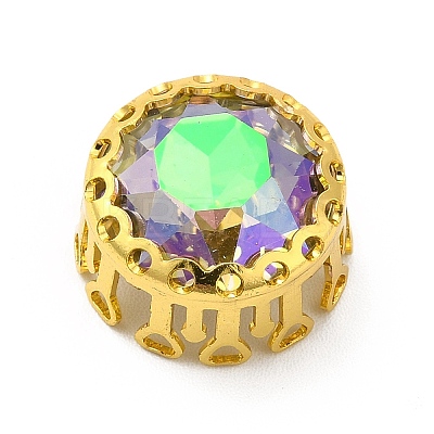 Round Shaped Sew on Rhinestone GLAA-C024-06G-1