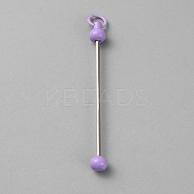 Iron Bar Beadable Keychain for Jewelry Making DIY Crafts IFIN-SZC0005-01A-16-1