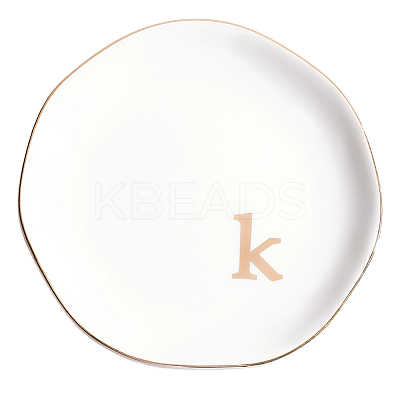 Round Ceramic Jewelry Dish AJEW-WH20067-023C-1