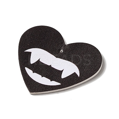 Halloween Imitation Leather Pendants FIND-K017-02B-01-1