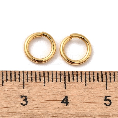 304 Stainless Steel Open Jump Rings X-STAS-G096-03G-1