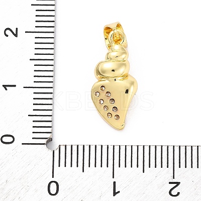 Brass Micro Pave Cubic Zirconia Pendants KK-D325-33G-1