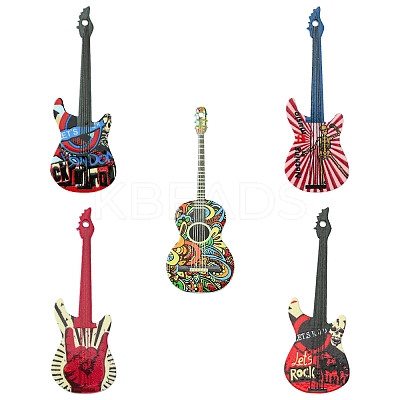 5Pcs 5 Styles Acrylic Pendants MACR-FS0001-74-1