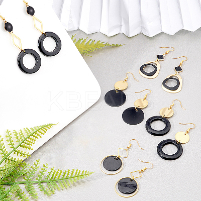 DIY Dangle Earring Making Kits DIY-SC0013-18G-1