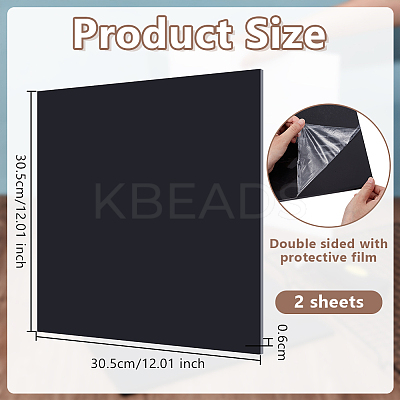 2 Sheets HDPE Plastic Sheets DIY-OC0014-44B-01-1