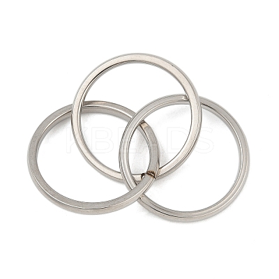 201 Stainless Steel Trinity Interlocking Ring Finger Rings FS-WG6776A-05-1