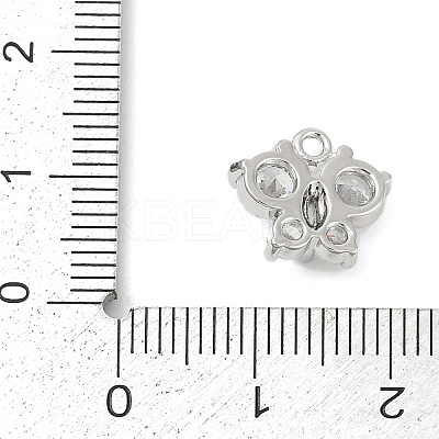 Brass Micro Pave Cubic Zirconia Pendants KK-Z094-16P-02-1