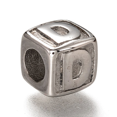 Tarnish Resistant 304 Stainless Steel European Beads OPDL-L020-001D-1