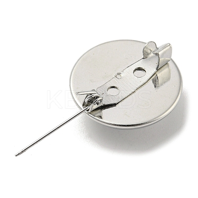 Round Glass Brooches FIND-Q096-01B-1