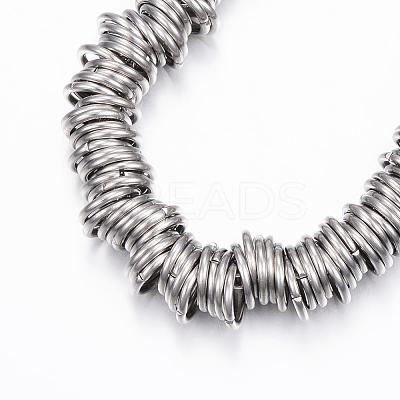 Tarnish Resistant 304 Stainless Steel Chain Bracelets BJEW-E305-02P-1