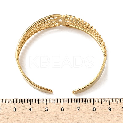 304 Stainless Steel Cuff Bangles for Women BJEW-B120-05G-02-1