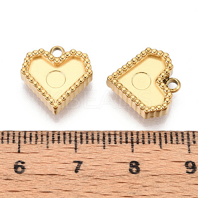 304 Stainless Steel Pendant Cabochon Settings STAS-T065-86G-02-1